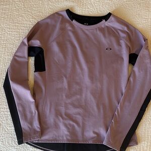 Women’s Oakley Lavender and Black Long Sleeve Compression Top size L